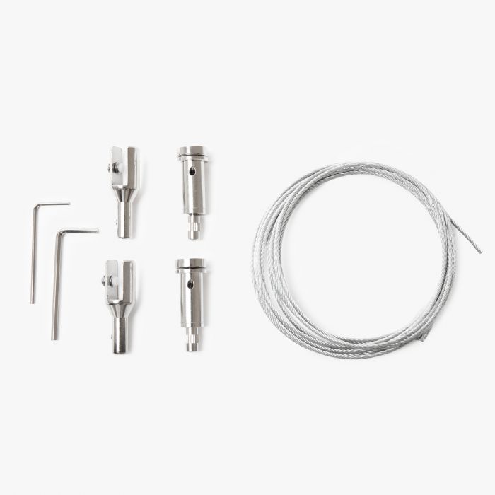 Kabelophangsysteem - magnetisch - zilver