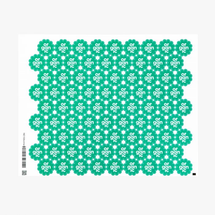 Stickers op vast formaat vel